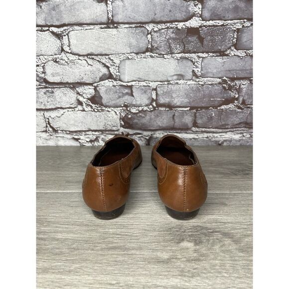 Cappagallo Brown Leather Wingtip Tassel Loafer Shoes Women Sz 6M US - Picture 3 of 16